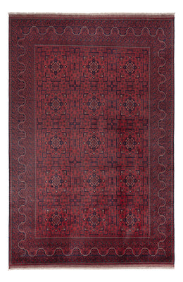 Afghan Teppich - Kunduz - 299 x 196 cm - dunkelrot