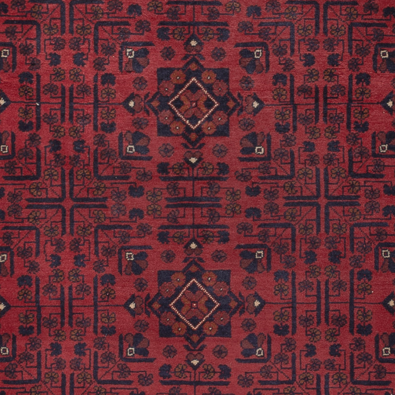 Afghan Teppich - Kunduz - 290 x 195 cm - dunkelrot
