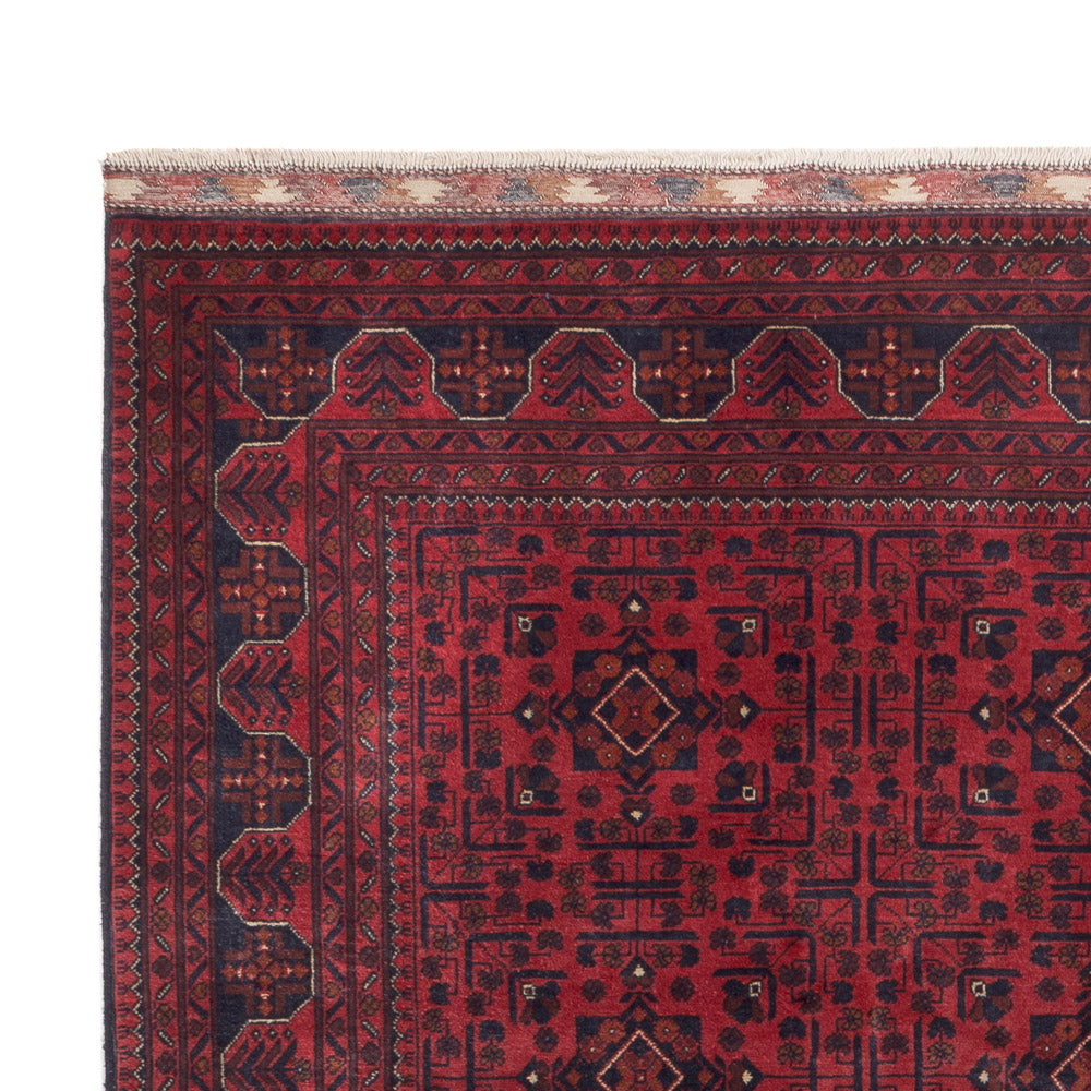 Afghan Teppich - Kunduz - 290 x 195 cm - dunkelrot