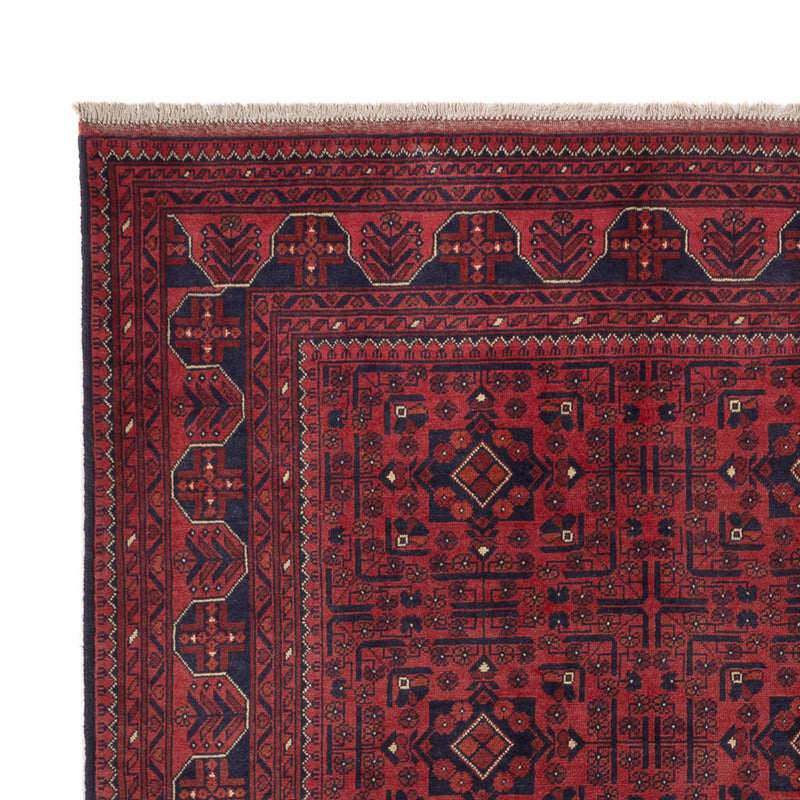 Afghan Teppich - Kunduz - 290 x 196 cm - dunkelrot