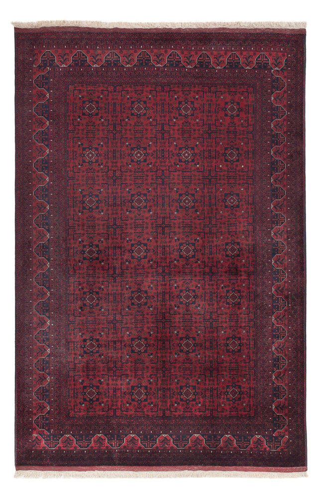 Afghan Teppich - Royal - 299 x 199 cm - dunkelrot