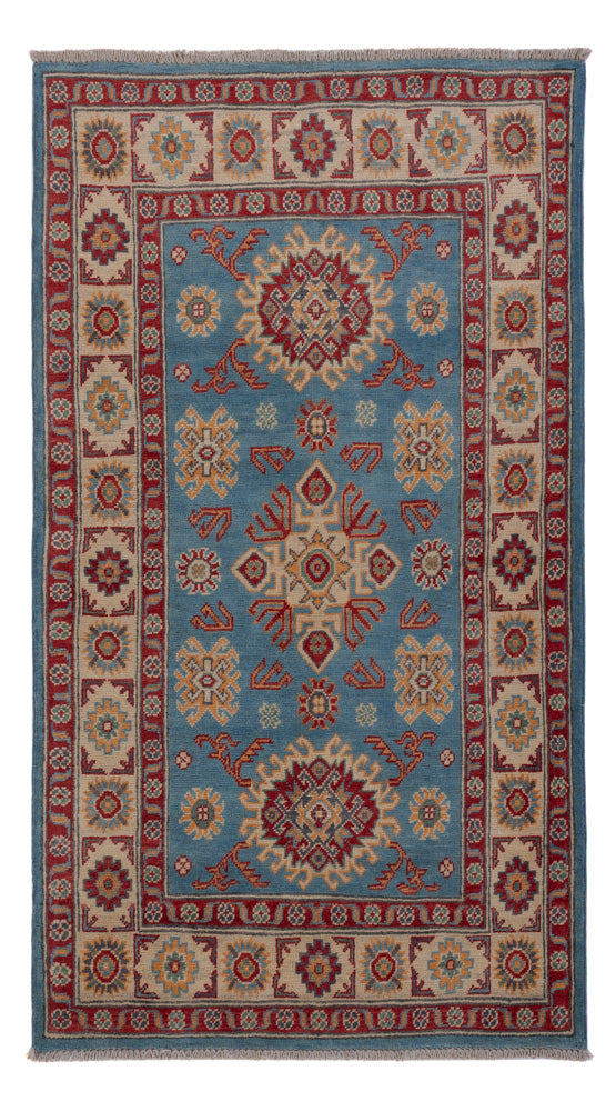 Ziegler Teppich - Kazak - 158 x 88 cm - blau