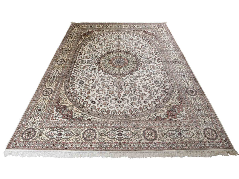 Seidenteppich - China Seide - 352 x 269 cm - beige