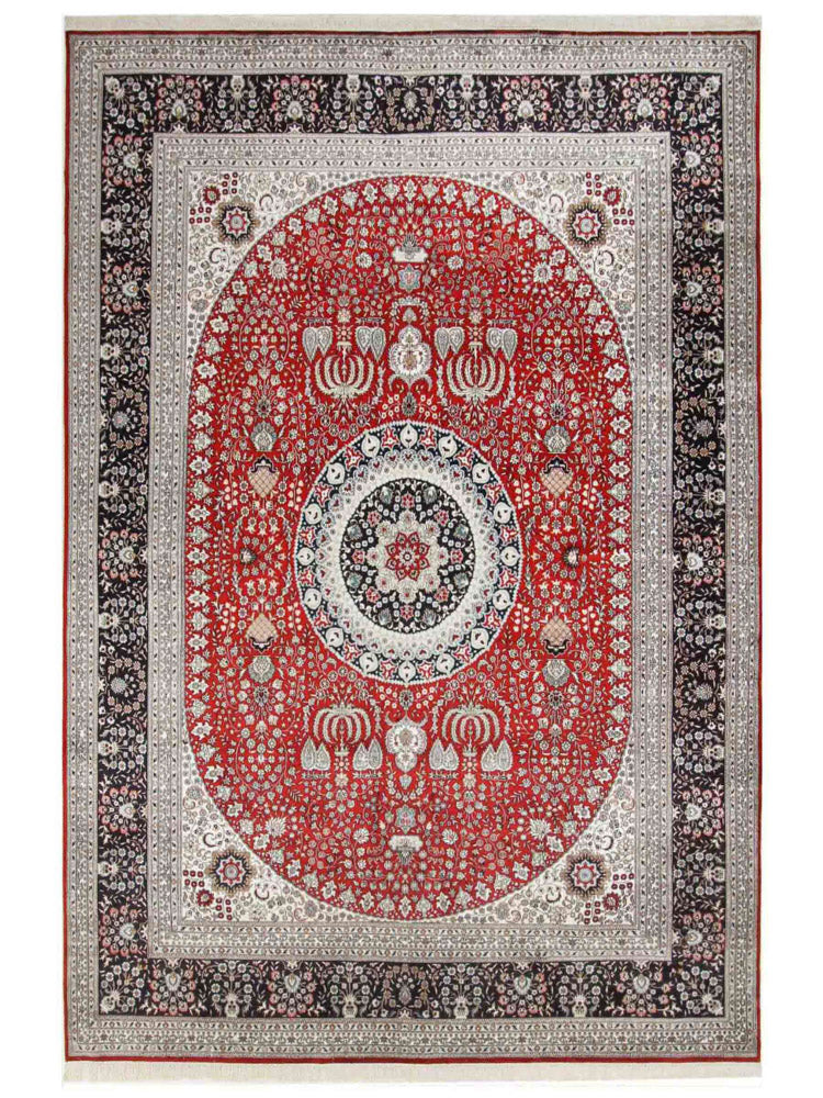 Kinesisk silke Tæppe 370x272cm - Orientalsk tæppe