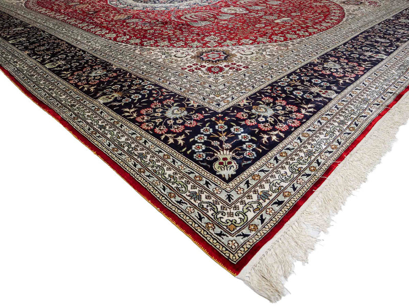 Kinesisk silke Tæppe 370x272cm - Orientalsk tæppe