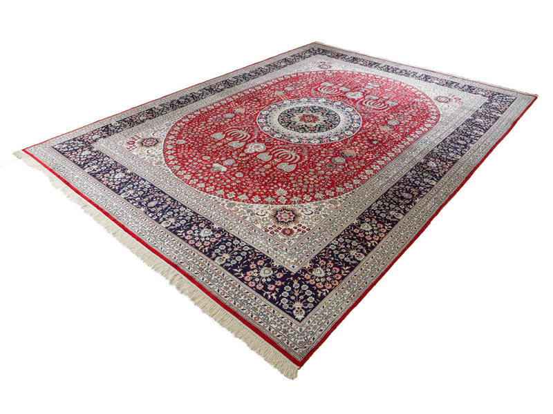 Kinesisk silke Tæppe 370x272cm - Orientalsk tæppe