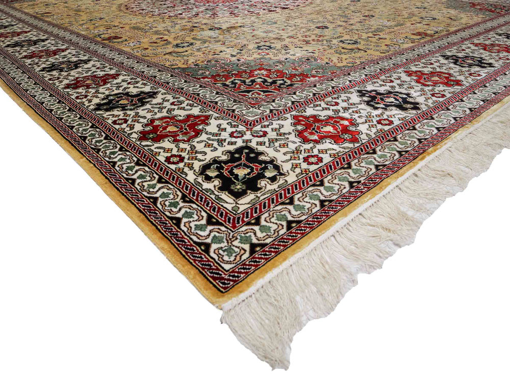 Kinesisk silke Tæppe 373x275cm - Orientalsk tæppe
