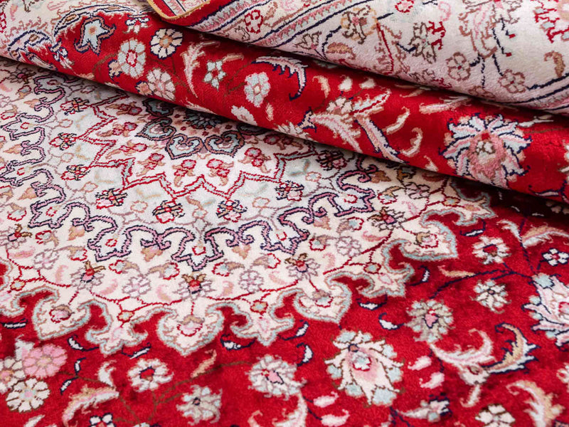 Silketæppe - China Silk - 263 x 180 cm - rød
