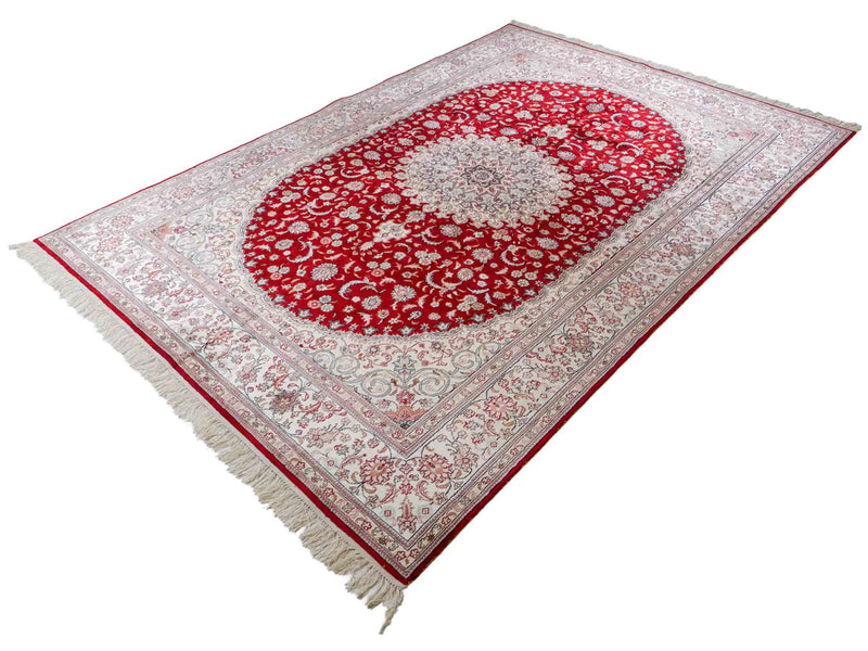 Silketæppe - China Silk - 263 x 180 cm - rød