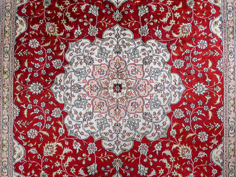 Silketæppe - China Silk - 272 x 188 cm - rød