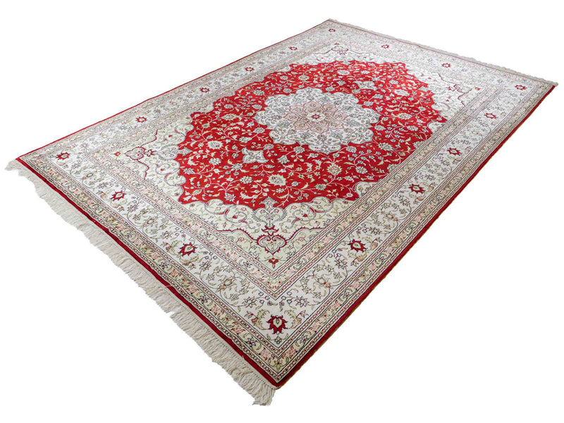 Silketæppe - China Silk - 272 x 188 cm - rød