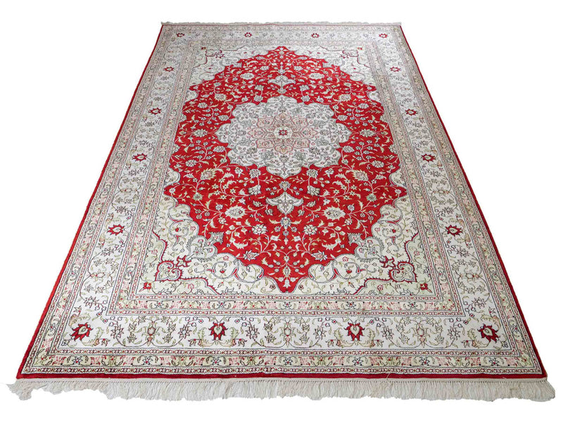 Silketæppe - China Silk - 272 x 188 cm - rød