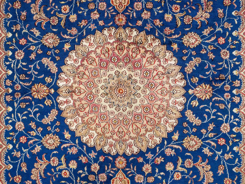 Seidenteppich - China Seide - 247 x 155 cm - blau