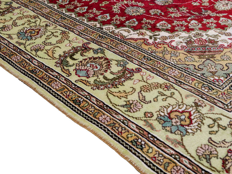 Silketæppe - China Silk - 240 x 153 cm - rød