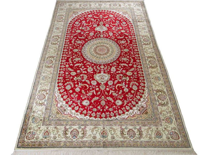 Silketæppe - China Silk - 240 x 153 cm - rød