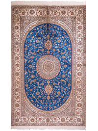 Seidenteppich - China Seide - 240 x 149 cm - blau