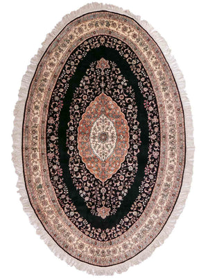 Seidenteppich - China Seide - 238 x 153 cm - anthrazit