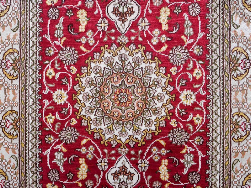 Kinesisk silke Tæppe 120x75cm - Orientalsk tæppe
