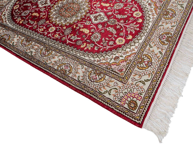 Kinesisk silke Tæppe 120x75cm - Orientalsk tæppe