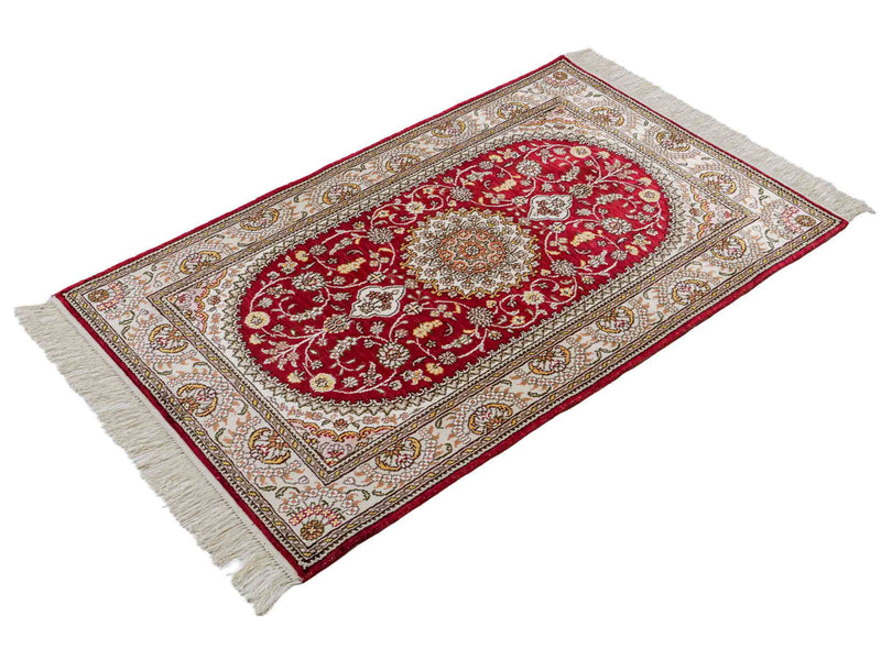 Kinesisk silke Tæppe 120x75cm - Orientalsk tæppe