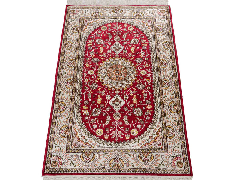 Kinesisk silke Tæppe 120x75cm - Orientalsk tæppe