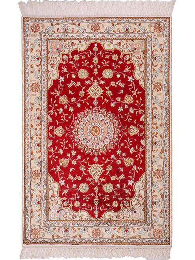 Kinesisk silke Tæppe 77x120cm - Orientalsk tæppe