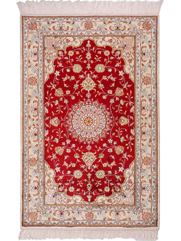 Kinesisk silke Tæppe 120x77cm - Orientalsk tæppe