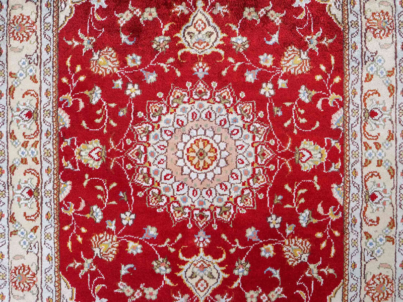 Kinesisk silke Tæppe 120x77cm - Orientalsk tæppe