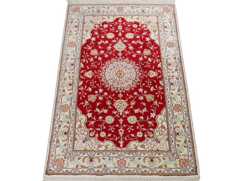 Kinesisk silke Tæppe 120x77cm - Orientalsk tæppe