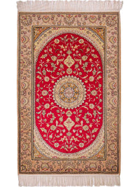 Kinesisk silke Tæppe 121x78cm - Orientalsk tæppe – product image