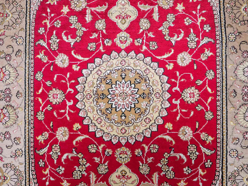 Kinesisk silke Tæppe 121x78cm - Orientalsk tæppe