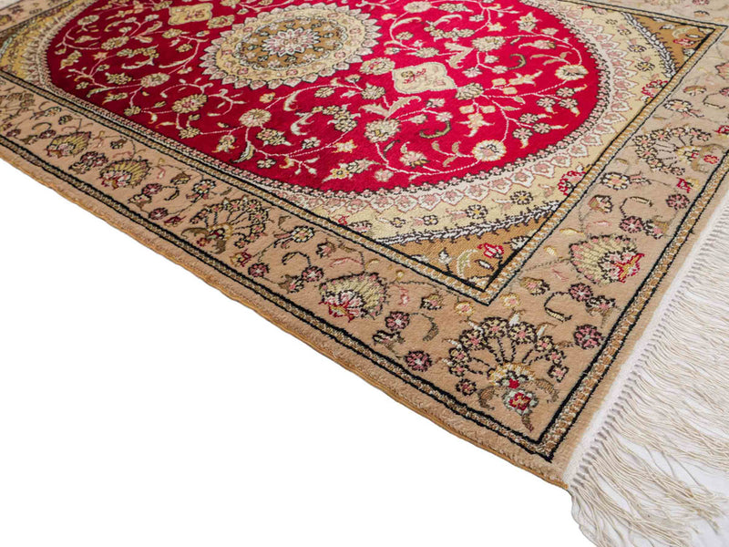 Kinesisk silke Tæppe 121x78cm - Orientalsk tæppe