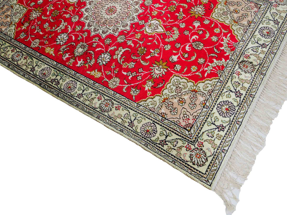 Kinesisk silke Tæppe 122x78cm - Orientalsk tæppe