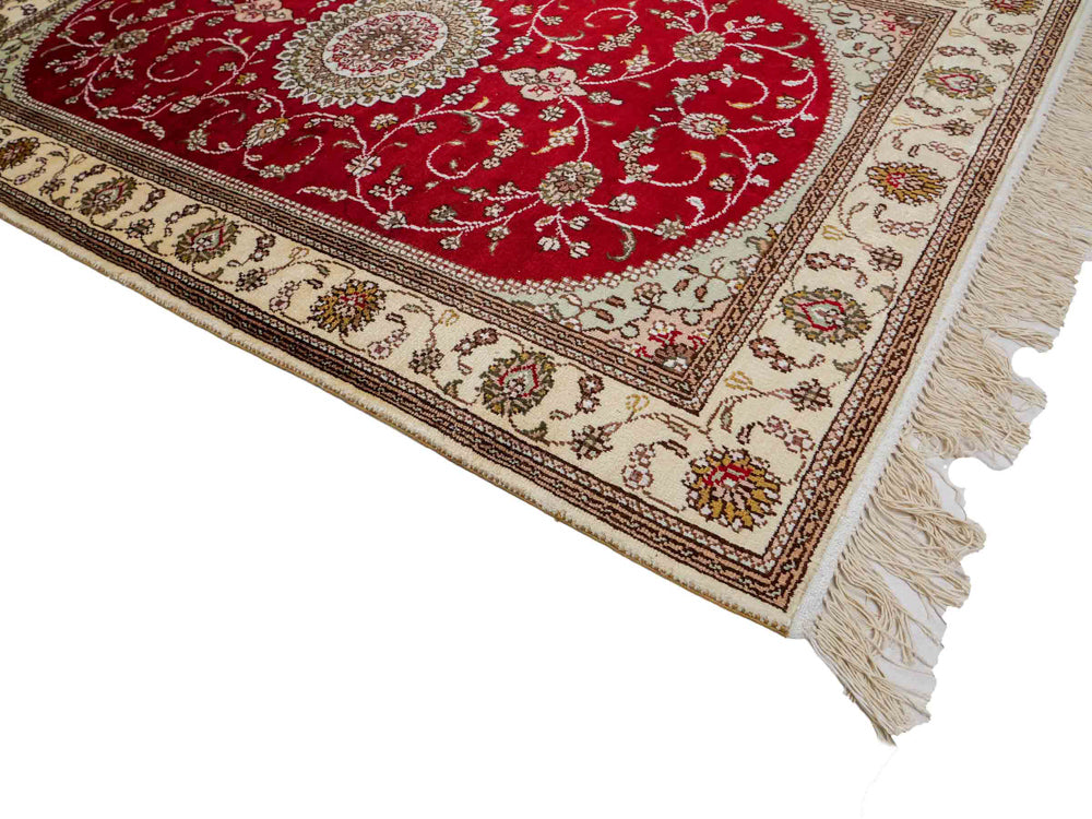 Kinesisk silke Tæppe 122x76cm - Orientalsk tæppe