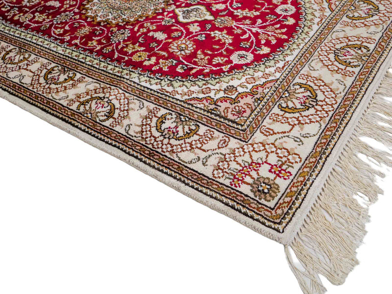 Kinesisk silke Tæppe 122x81cm - Orientalsk tæppe