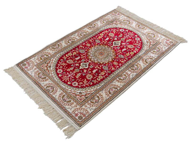 Kinesisk silke Tæppe 122x81cm - Orientalsk tæppe