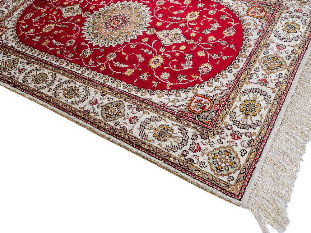 Kinesisk silke Tæppe 120x77cm - Orientalsk tæppe