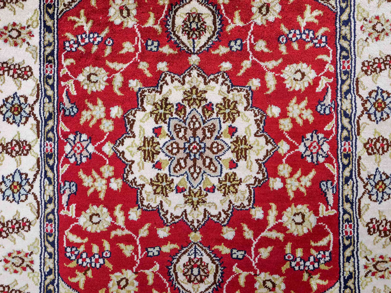Kinesisk silke Tæppe 89x60cm - Orientalsk tæppe
