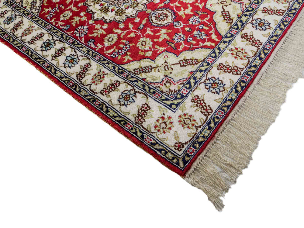 Kinesisk silke Tæppe 89x60cm - Orientalsk tæppe