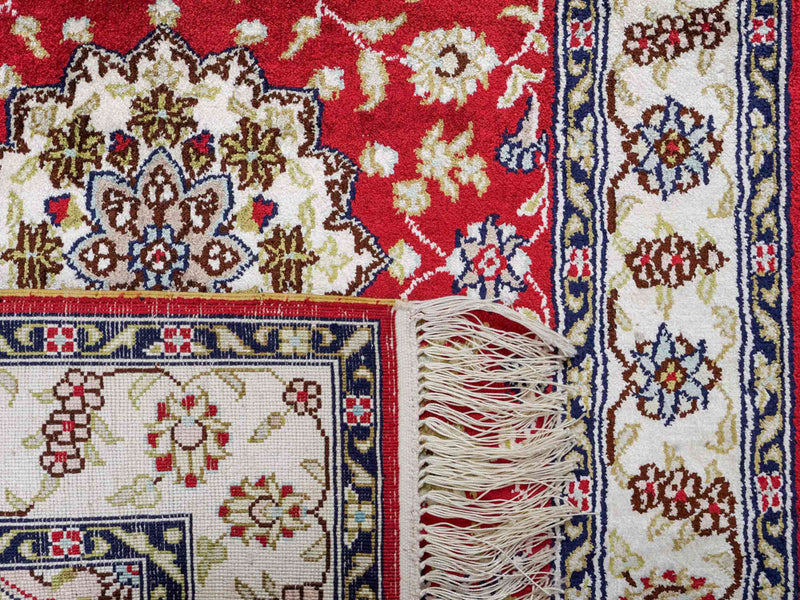 Kinesisk silke Tæppe 89x60cm - Orientalsk tæppe
