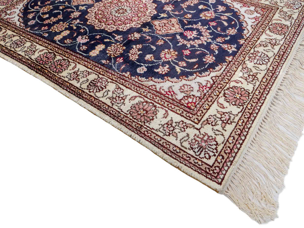 Kinesisk silke Tæppe 92x62cm - Orientalsk tæppe