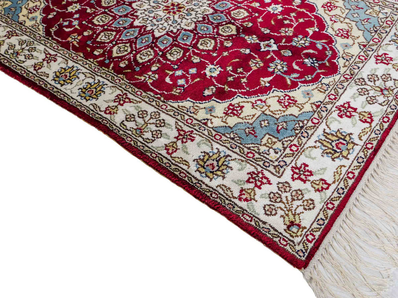 Kinesisk silke Tæppe 87x56cm - Orientalsk tæppe
