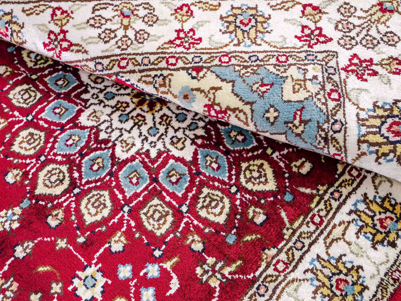 Kinesisk silke Tæppe 87x56cm - Orientalsk tæppe