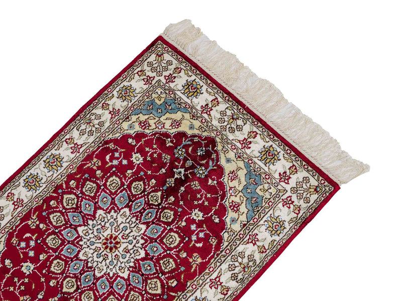 Kinesisk silke Tæppe 87x56cm - Orientalsk tæppe