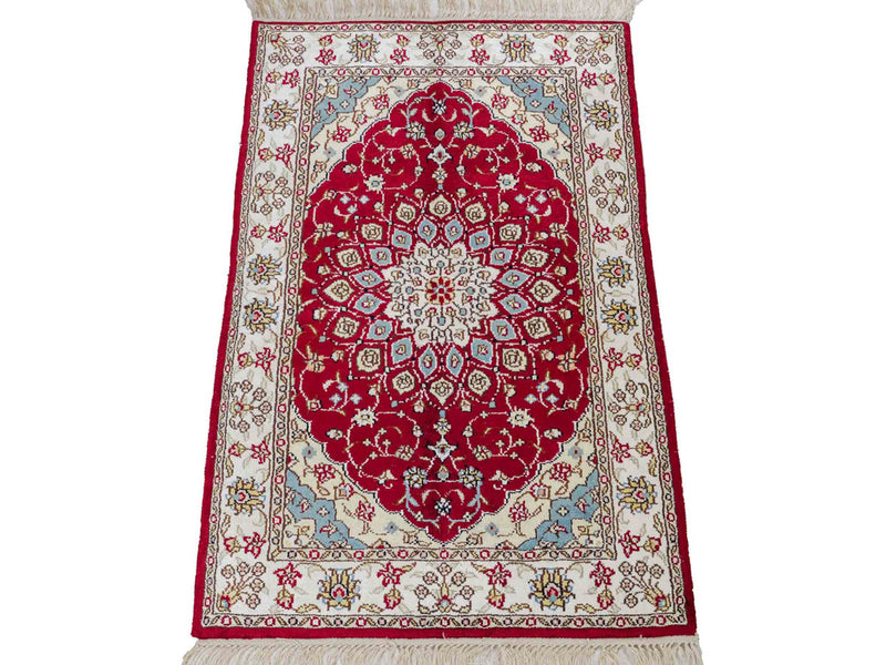 Kinesisk silke Tæppe 87x56cm - Orientalsk tæppe