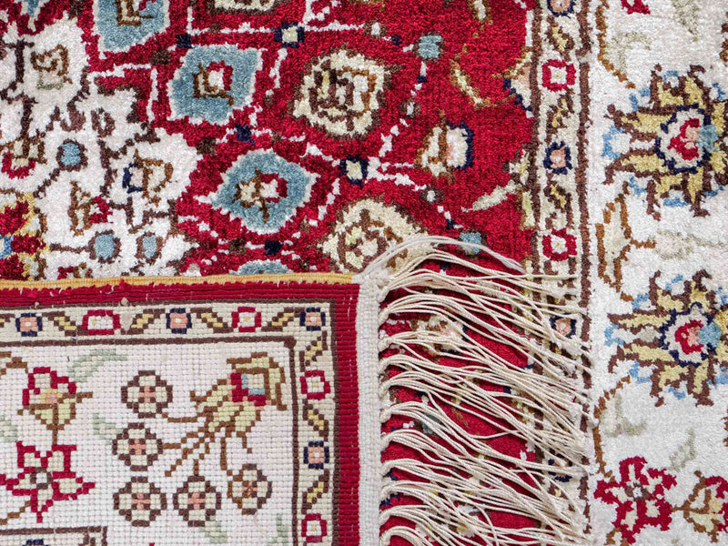 Kinesisk silke Tæppe 87x56cm - Orientalsk tæppe