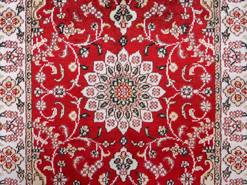 Kinesisk silke Tæppe 91x62cm - Orientalsk tæppe