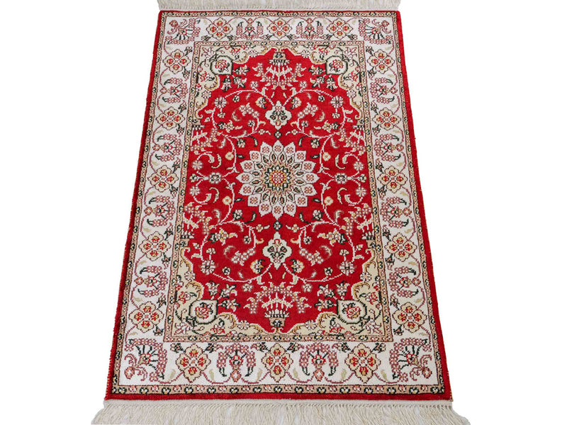 Kinesisk silke Tæppe 91x62cm - Orientalsk tæppe