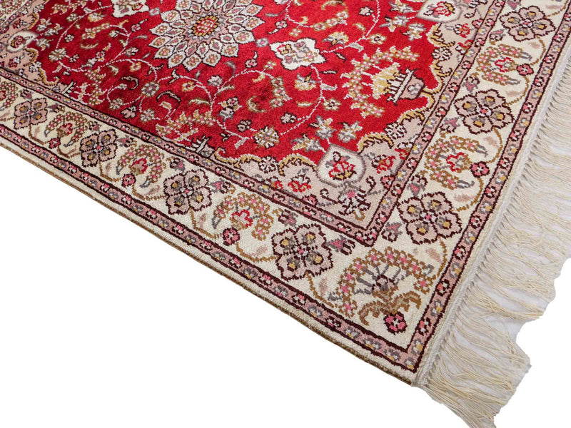 Kinesisk silke Tæppe 92x60cm - Orientalsk tæppe