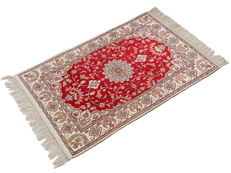 Kinesisk silke Tæppe 92x60cm - Orientalsk tæppe
